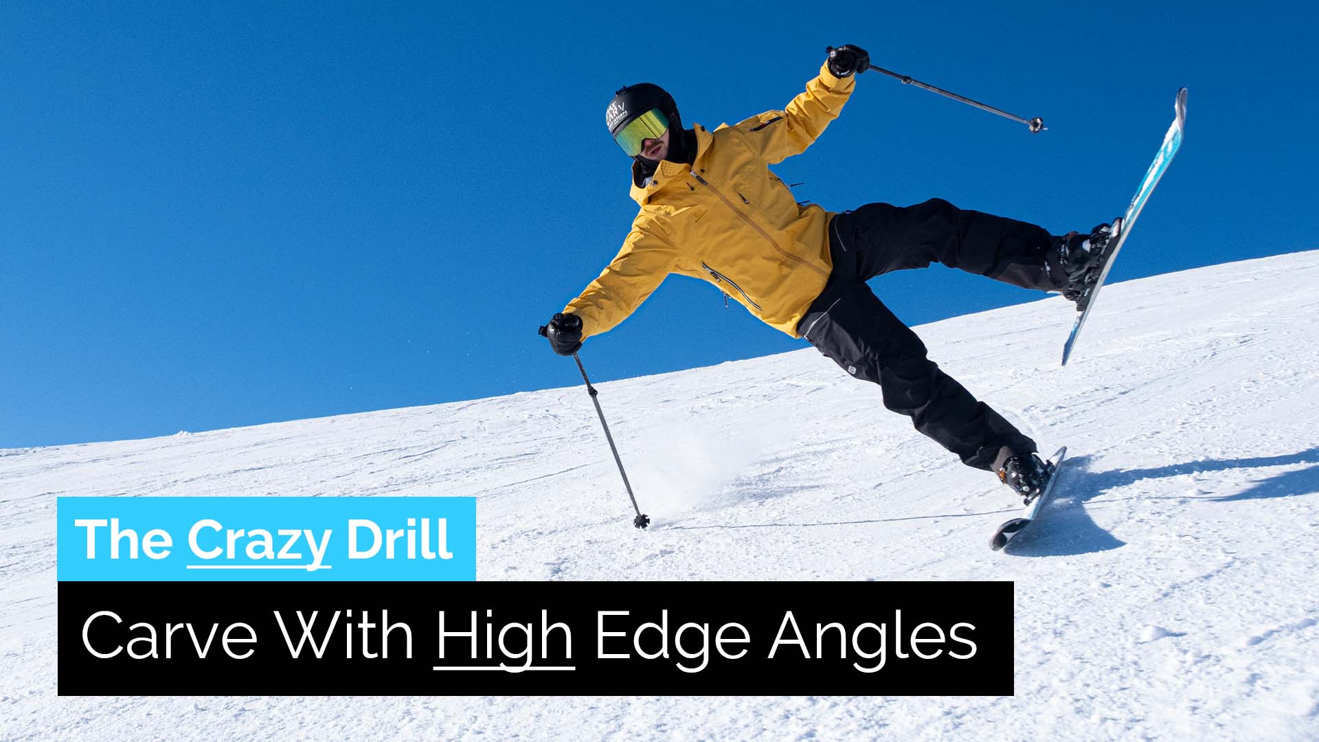 A Crazy Ski Drill to Carve With High Edge Angles | Drill Bits