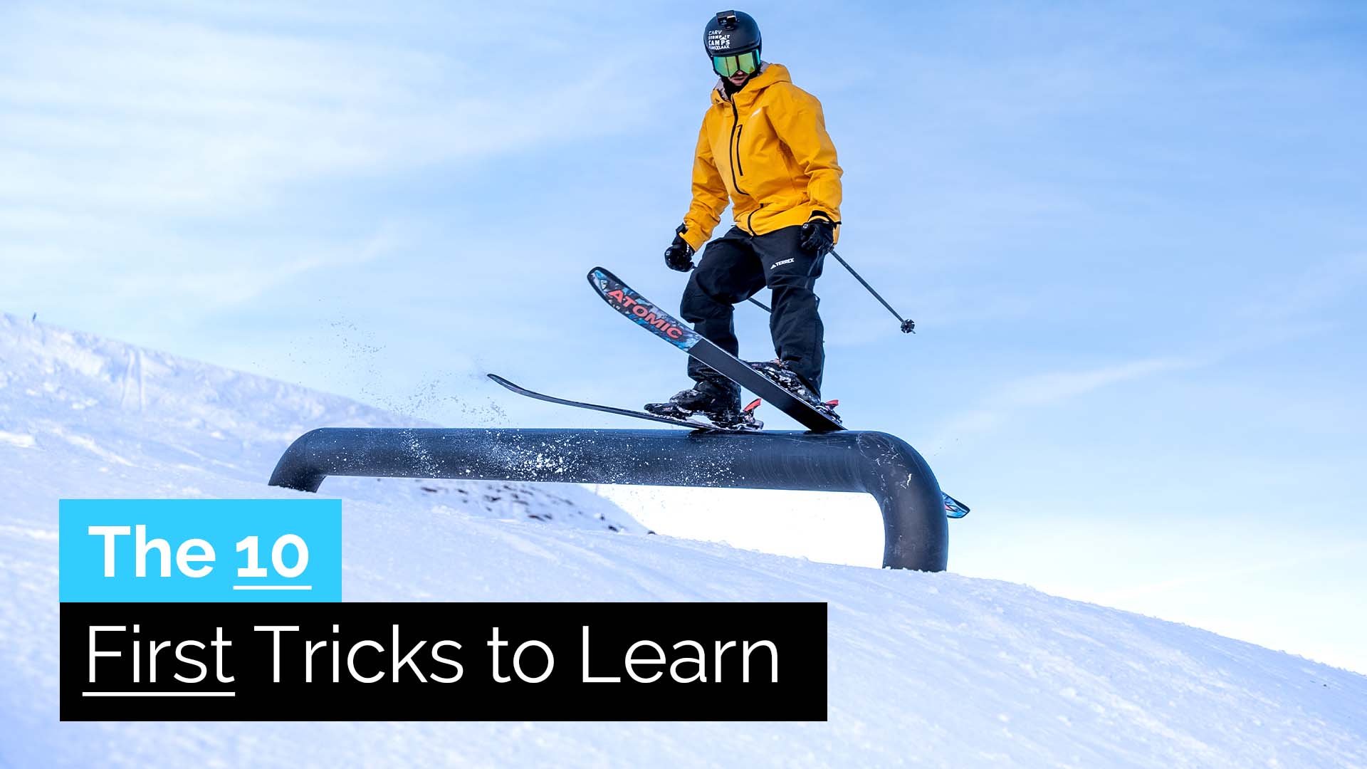 First 10 Trick to Learn on Skis | Boxes & Rails