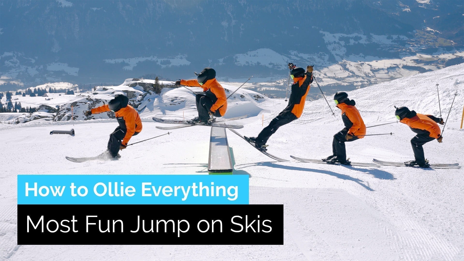 How to Ollie Everything on Skis | Most Fun Way to Jump