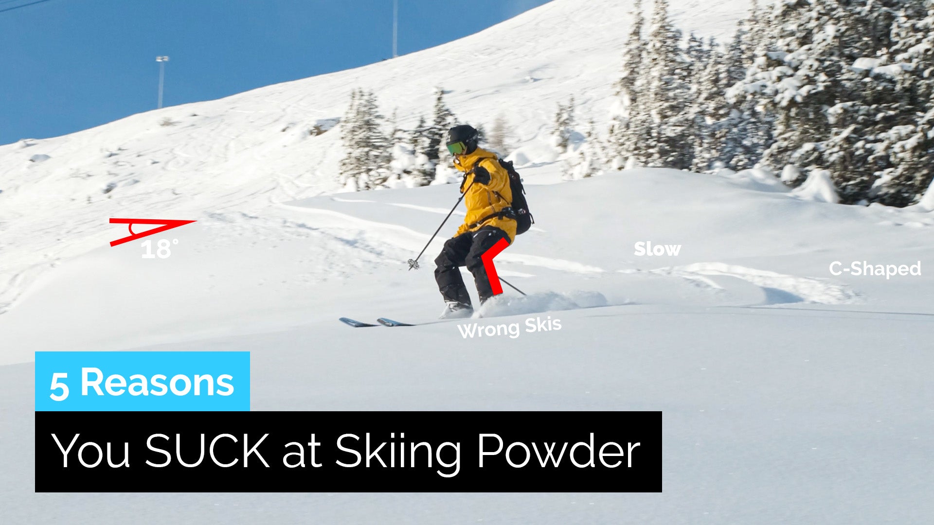 5 Reasons You SUCK at Skiing Powder | Lets Fix It!