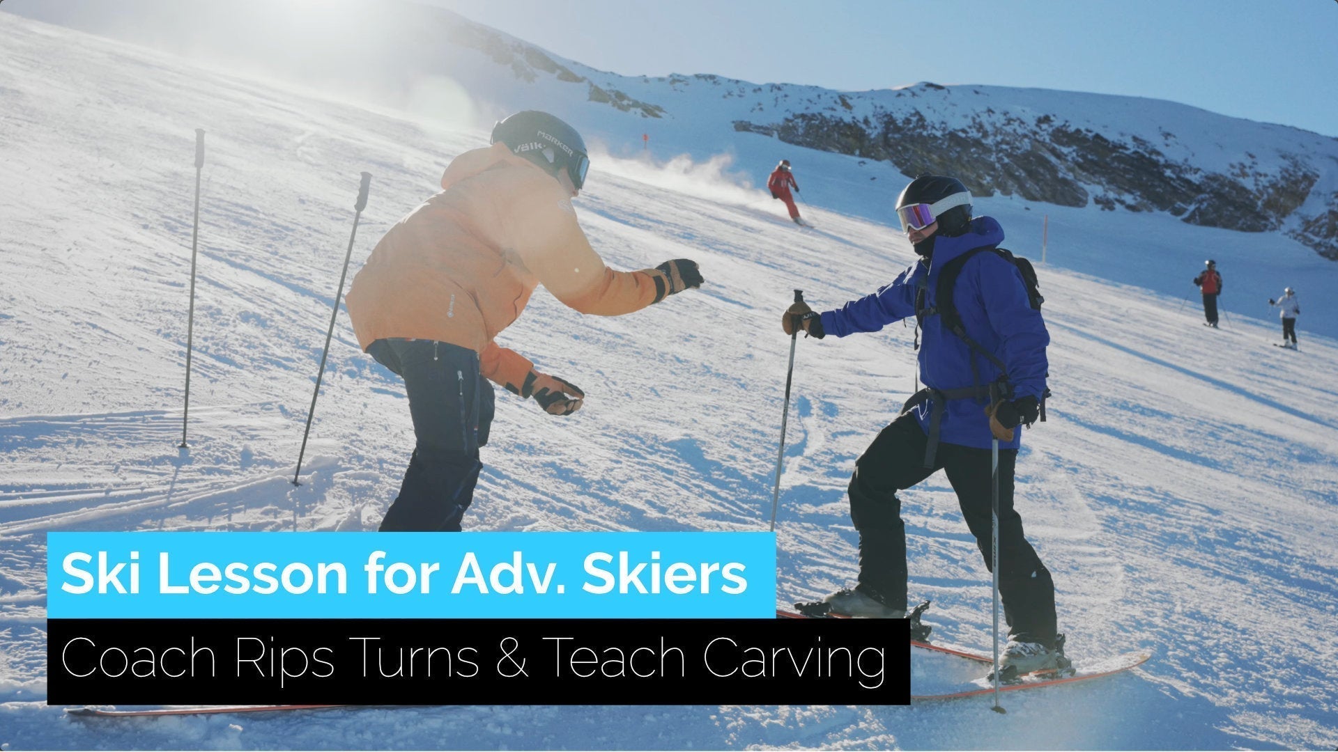 Real Ski Lesson for Advanced Skiers | Coach Rips Turns & Teach Carving