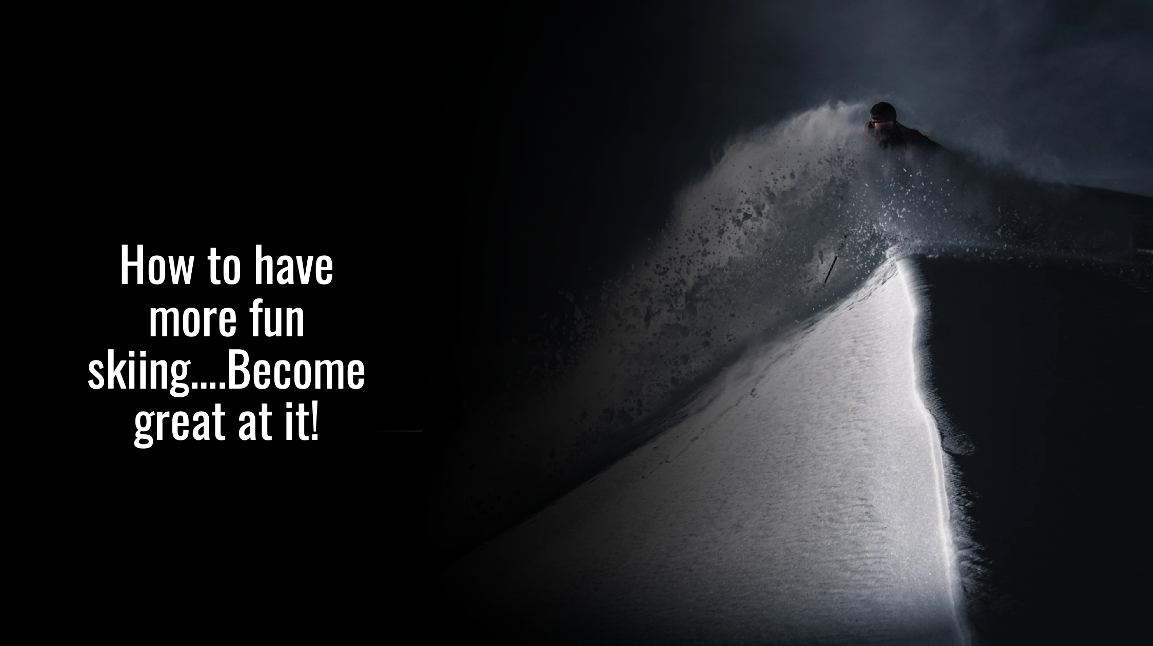 How to have more fun skiing….Become great at it! | Talk at The Snow Show