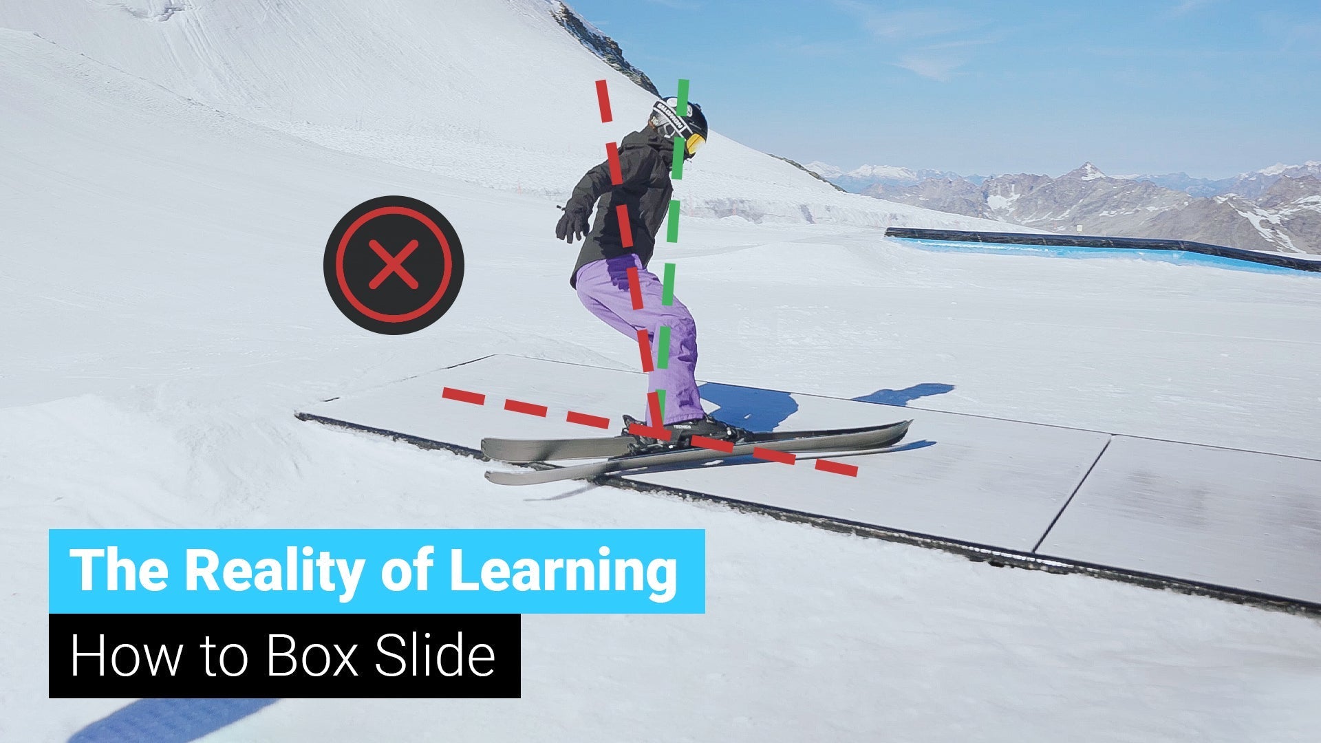 The Reality of Learning How to Box Slide on Skis | 3 Golden Rules