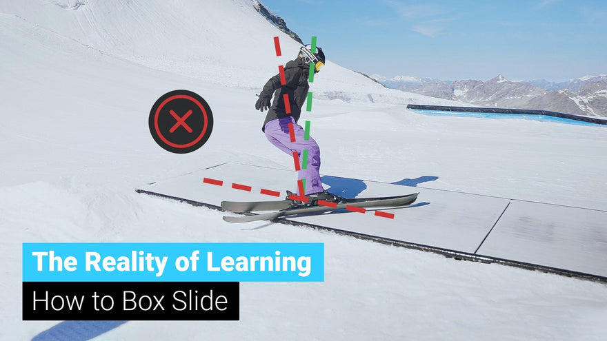 The Reality of Learning How to Box Slide on Skis | 3 Golden Rules