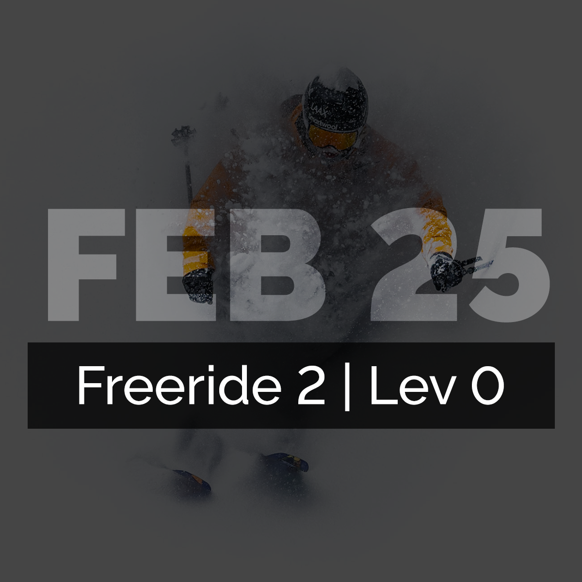 Intro to Freeride 2 | Feb 25-Mar 2 | Level 0 |