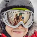 Camp guest in goggles